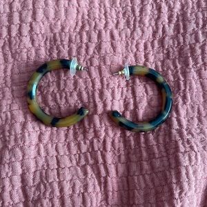 Target tortoise print hoops